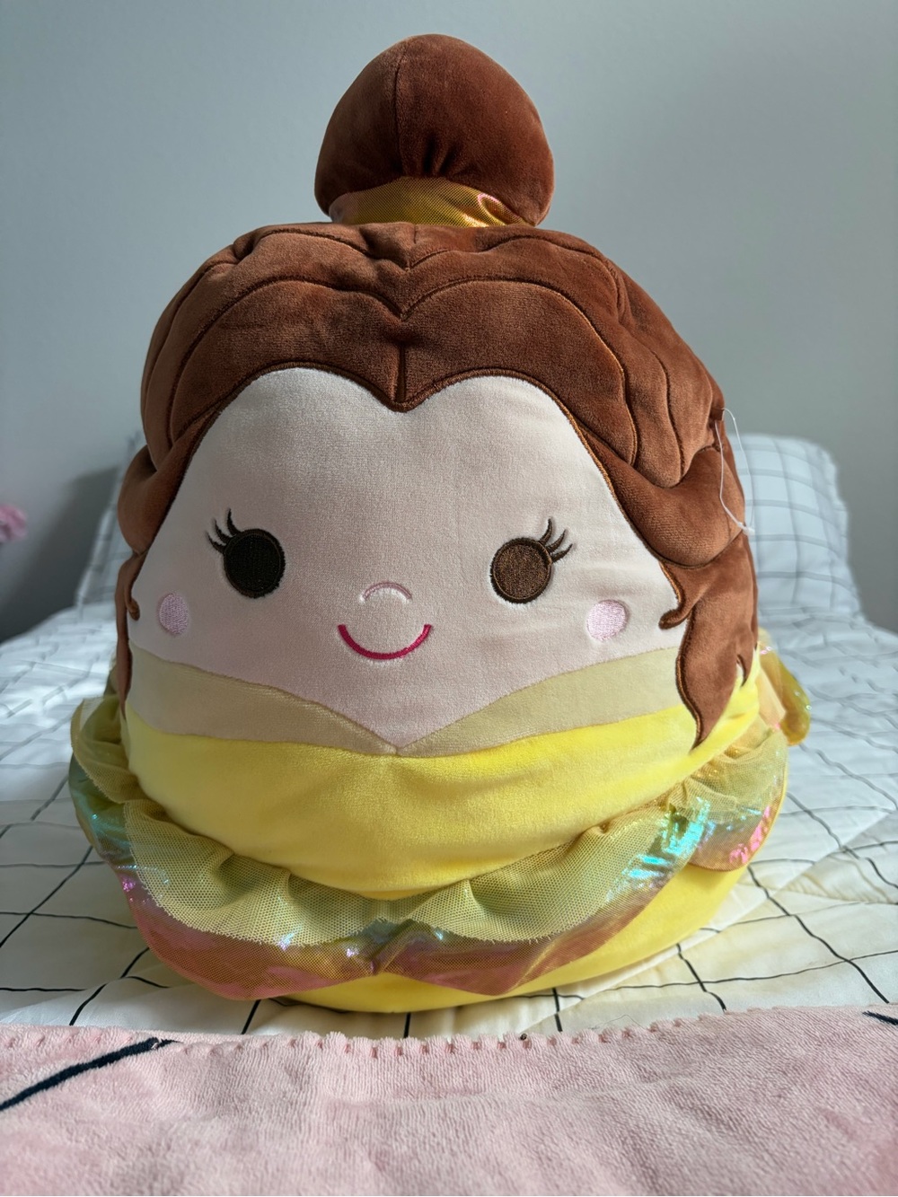 Belle beauty and the beast Squishmallow- gold and yellow dress
